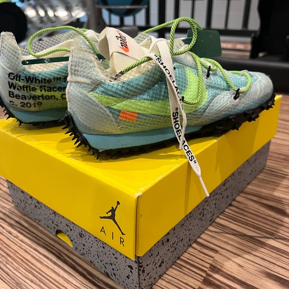 Nike X Off White sneakers-waffle racer SP Vivid Sky size 7 - Picture 2 of 10